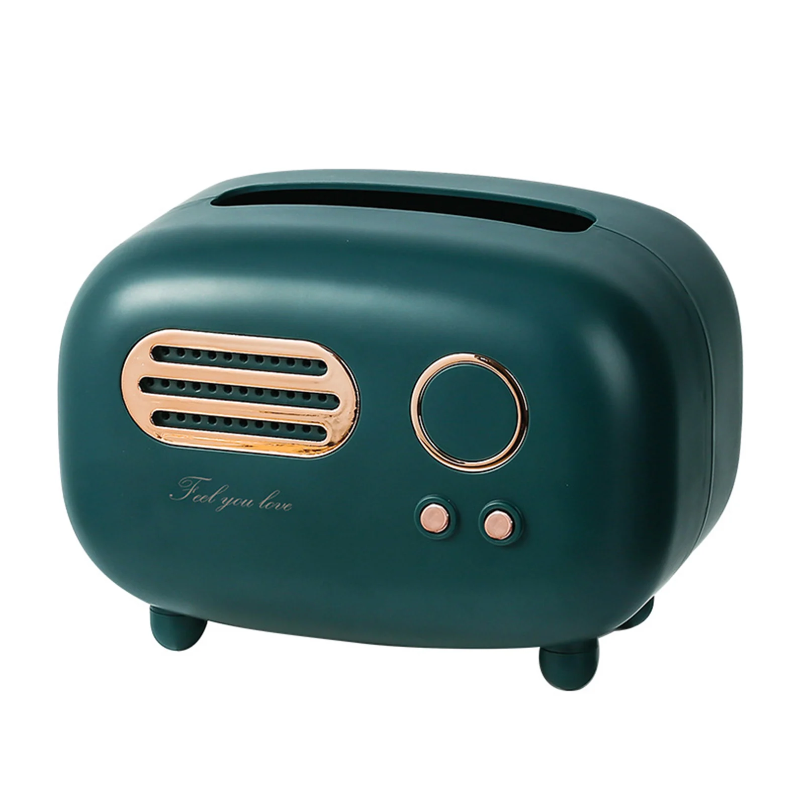 

Radio Model Tissue Box Cute Napkin Storage Box Stylish Paper Dispenser Cover Easy To Use Decorative Tissue Organizer Box For
