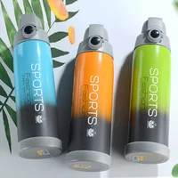 Double Wall Sport Stainless Steel Water Bottle 1000ml With Straw Strap Insulation Cups Large Capacity For Outdoor Kids Girls