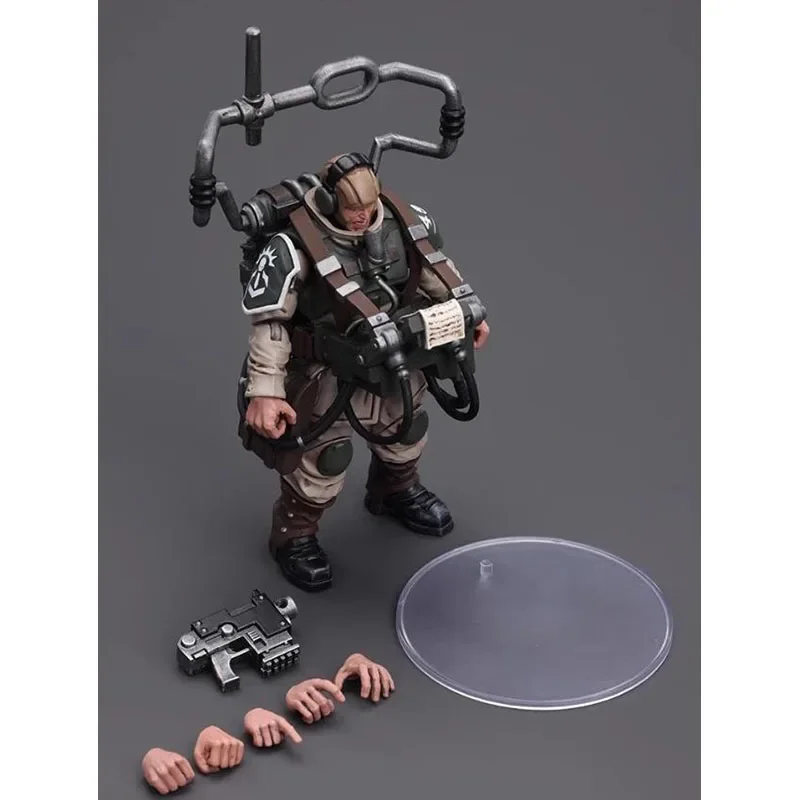Фото Фигурка JOYTOY Warhammer 40K Cadian Command Team, масштаб 1:18, коллекционная модель солдата, художественная игрушка, подарок для взрослых №3