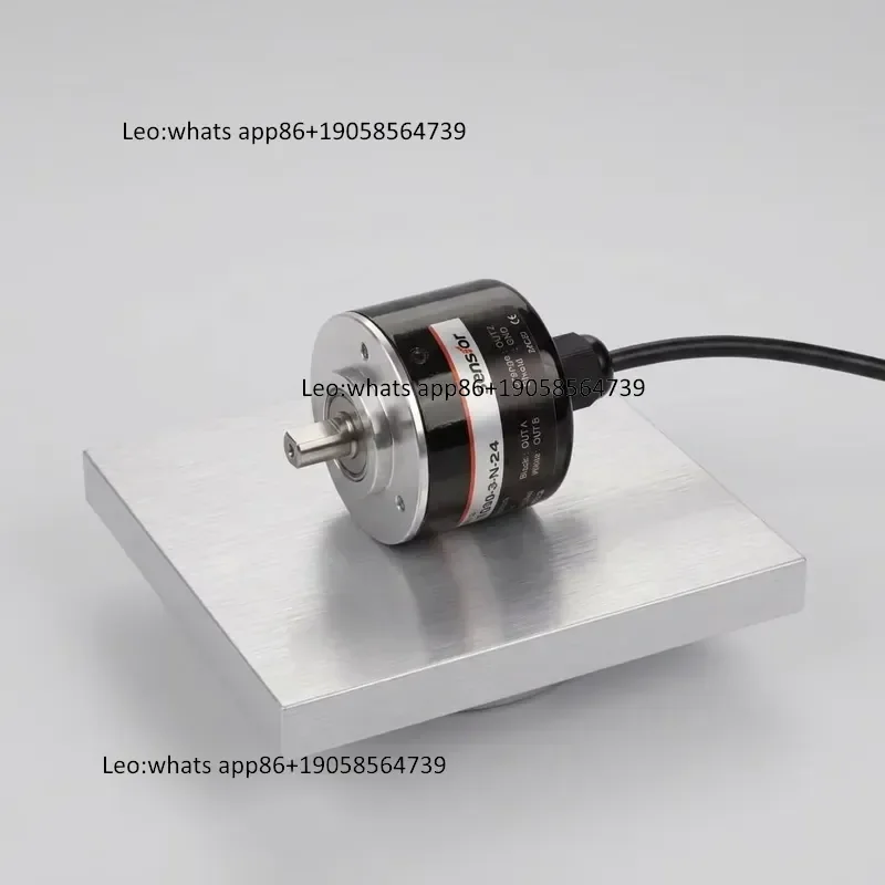Фото Инкрементальный поворотный энкодер GLS50H 1200PPR 5V с драйвером линейного выхода ABZ, 3-фазный сигнал, цельный вал, внешний диаметр 50 мм, диаметр штока 8 мм, пыле- и маслозащищенный №1