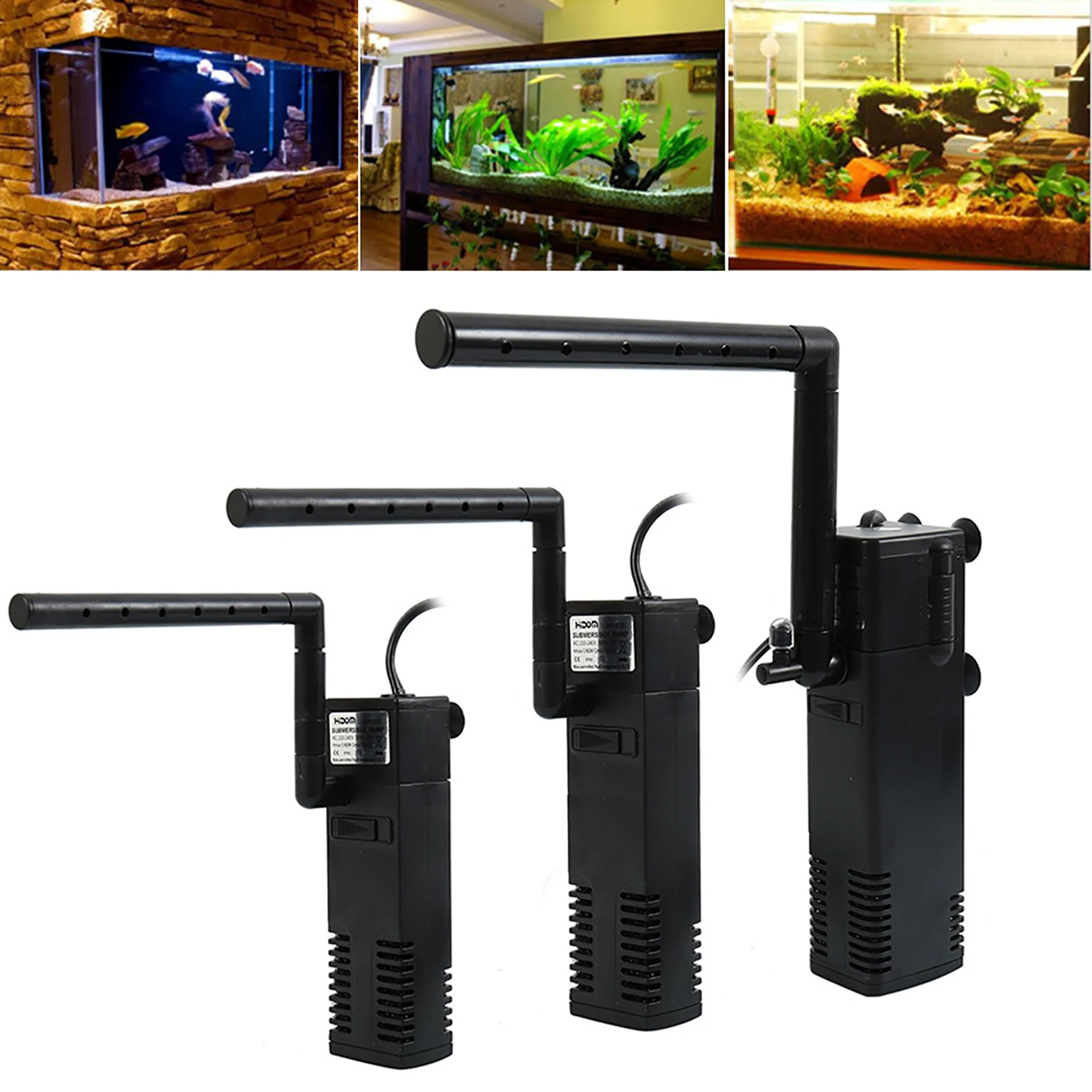 

Fish Tank Filters Submersible Aquarium Internal Filter Water Pump With Air Pipe Sponge Filters For Fish Tanks Turtle Aquarium