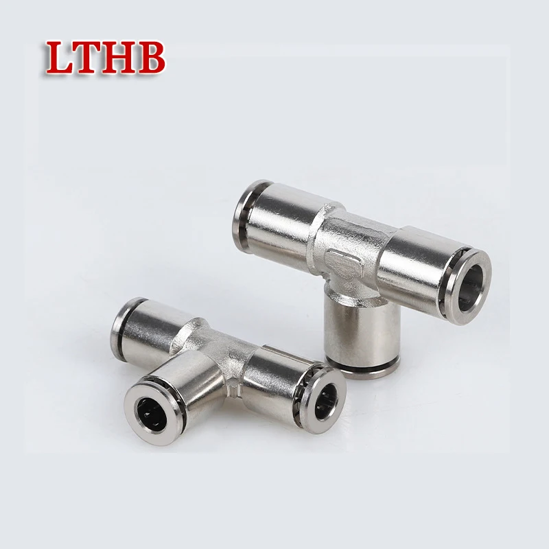 Пневматический соединитель 304, фитинг для шланга из нержавеющей стали и ПЭ, 4 мм/6 мм/8 мм/10 мм/12 мм, быстросъемный пневматический инструмент