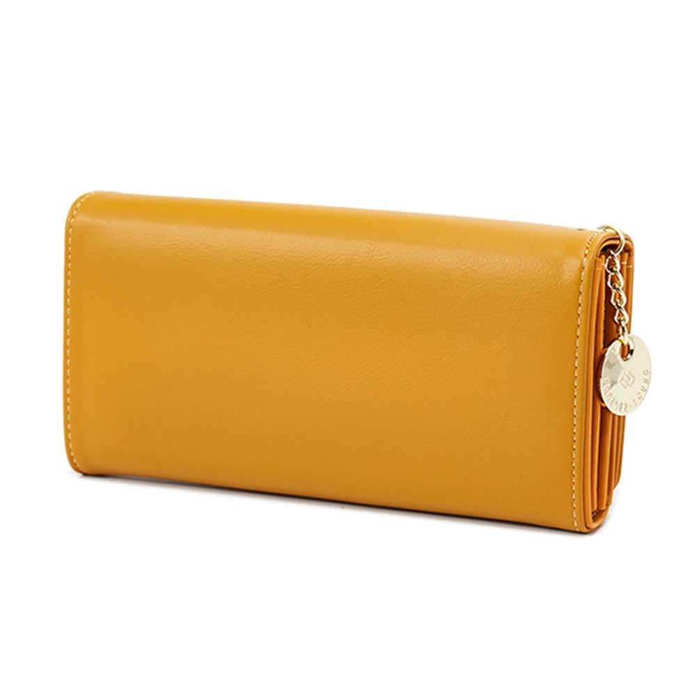 Solid Color Bifold Handheld Bag Women Multifunctional And Portable Wallet Perfect Gift Mobile Phone Coin Purse Обложка Для Паспо