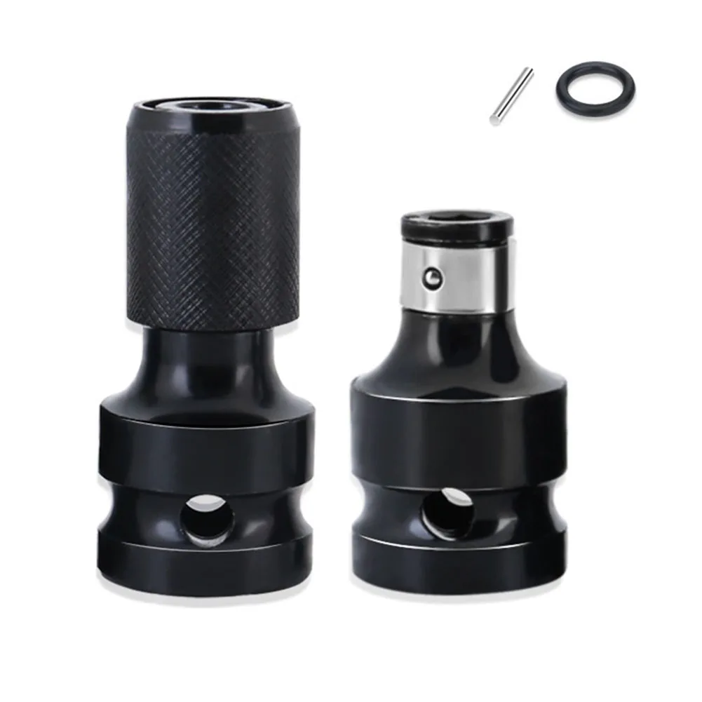 

Socket Adapter with Ring Pin 1/2 Inch Square Female to 1/4 Inch Hex Female Ratchet Sockets Adapter Converter Impact Tool