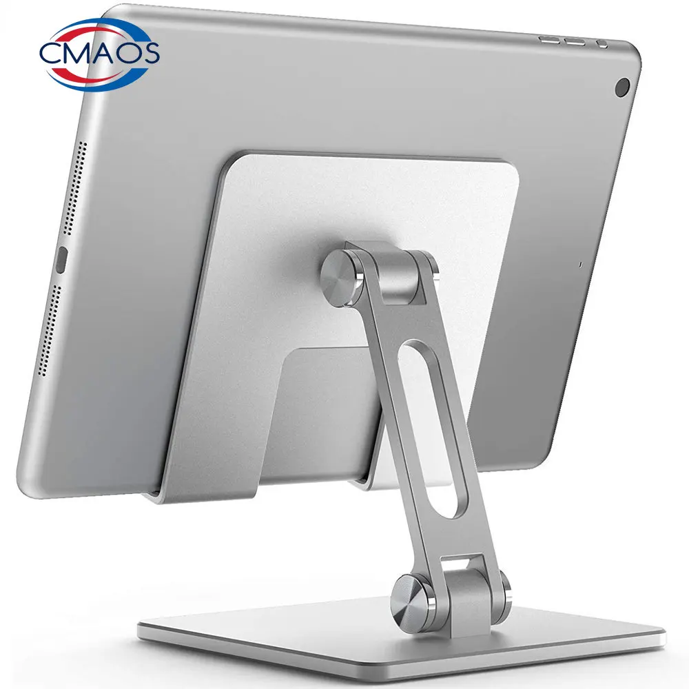 

CMAOS Aluminium Alloy Phone Holder Stand Mobile Smartphone Support Tablet Desk Portable Metal Cell Phone Holder for iPhone iPad