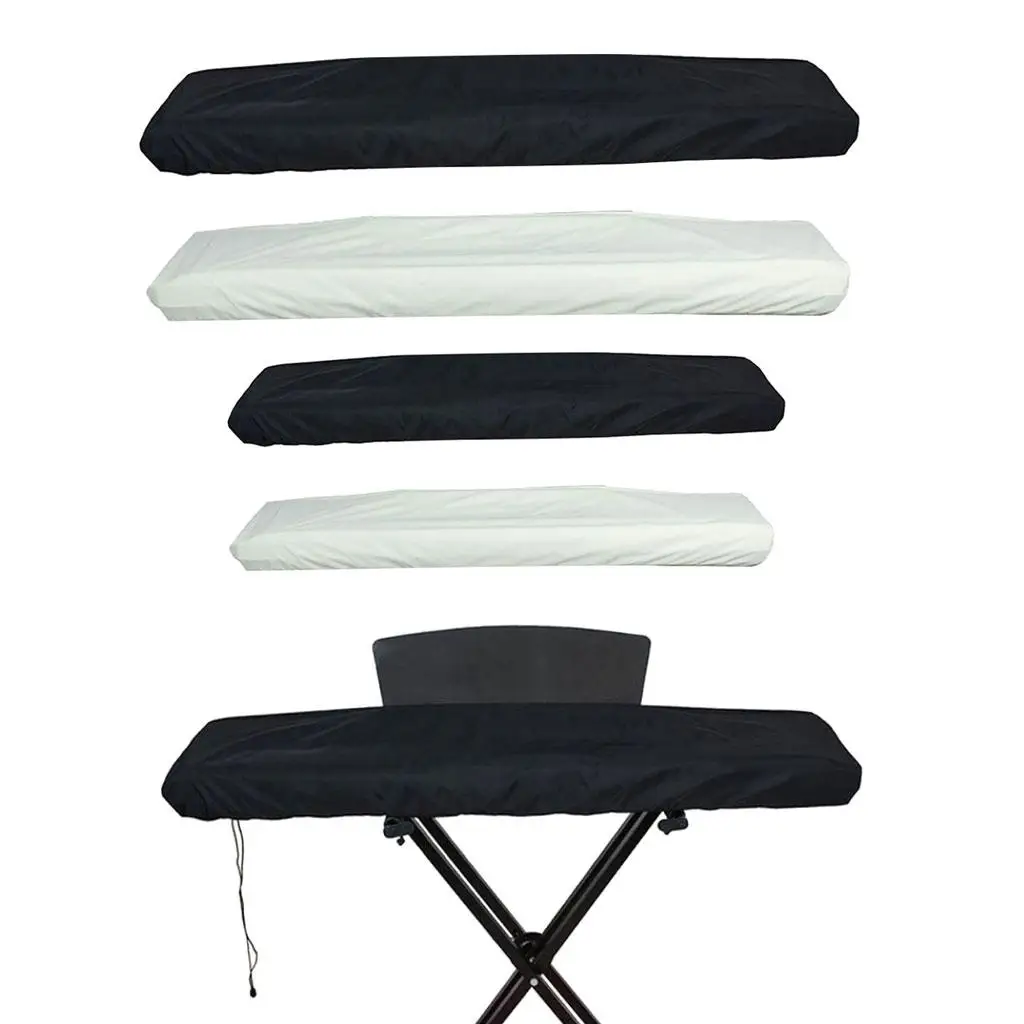 

Piano Keyboard Cover - Made of Oxford Fabric- Comes with Built-In Bag, Elastic Cord Locking Clasp - From Dust and Dirt