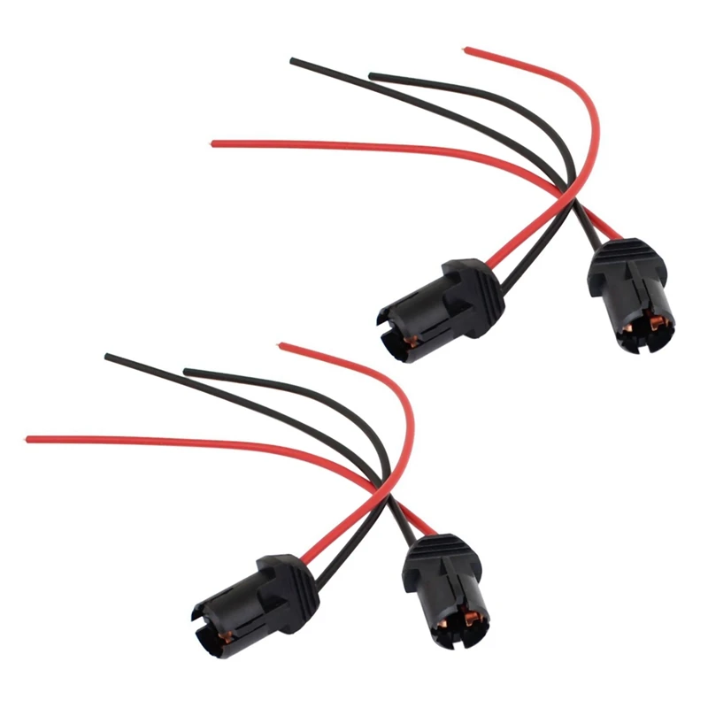 

4 Pieces T10 W5W 168 194 Car Lamp Bulb Socket Socket for Glass Socket Parking Light Socket Connector Black