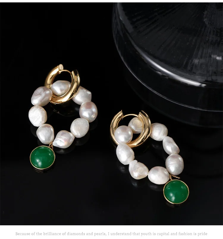 

Модные серьги с жемчугом, нишевые высококачественные серьги в стиле ретро