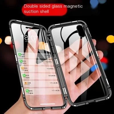 

Suitable for 13promax mobile phone case for Apple 11pormax transparent glass ultra-thin metal for iphone12 protective case