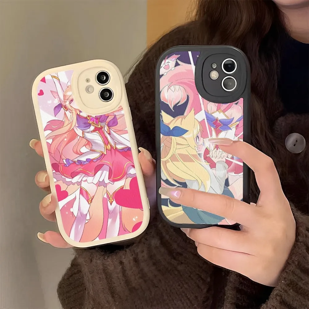 Чехол для телефона Star Guardian Ahri из твердой кожи для iPhone 14 13 12 Mini 11 14 Pro Max Xs X Xr 7 8 Plus 6 6s