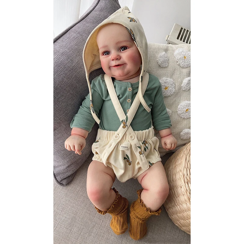 

50CM Soft and Full Body Silicone Reborn Maddie Toddler Girl Doll 3D Skin Tone Multiple Layers Painting Visible Veins