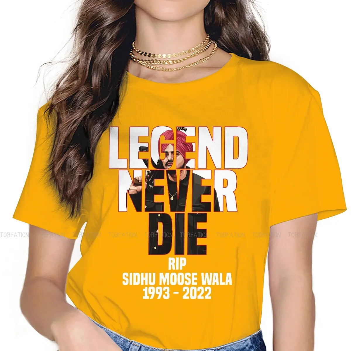 

Футболка Legend Never Die 4XL с изображением зидху лосяного вала, индийского рэпера, необычная уличная одежда, удобная женская футболка с коротким р...