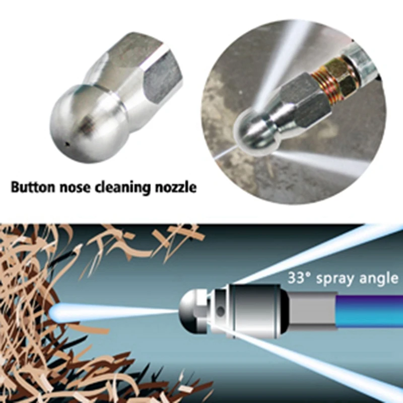 2 шт. Форсунка для шланга промывки канализации шланг мойки высокого давления 1