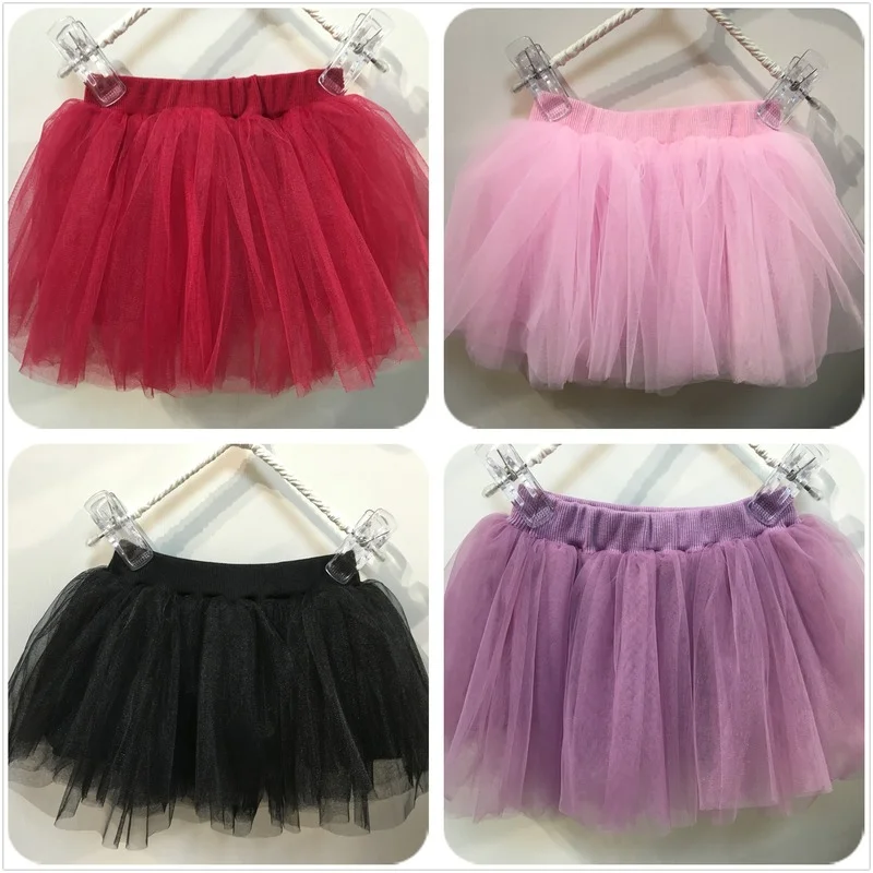 Girls Skirts Princess Lovely Tutu Skirts for 1-8 Years Kids Spring Summer Clothes 10 Color Short Girls Lace Skirts Dance Clothes