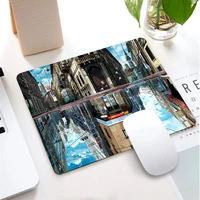 small mouse pad japanese street city notebook keyboard pad landscape mousepad art carpet anime gaming office accessories desktop