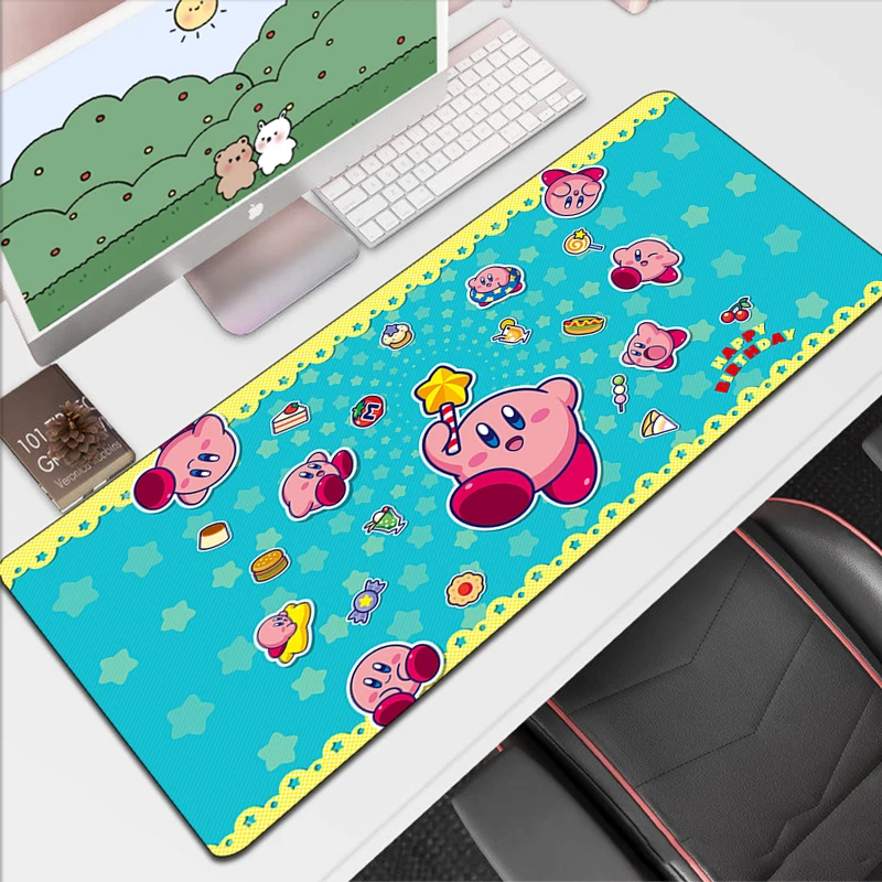 

K-Kirby Xxl Mouse Pad Speed Gamer Cabinet Desk Accessories Keyboard Computer Table Kawaii Mousepad Mat Pc Gaming Anime Large