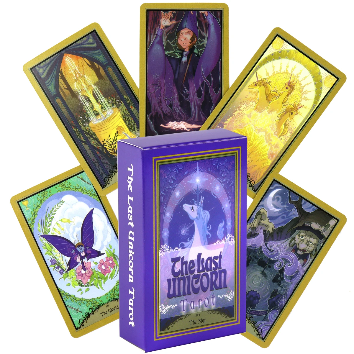 

The Last Unicorn Tarot Cards Deck High Quality Fortune Telling Game Divination Oracle Cards Deck for Beginner