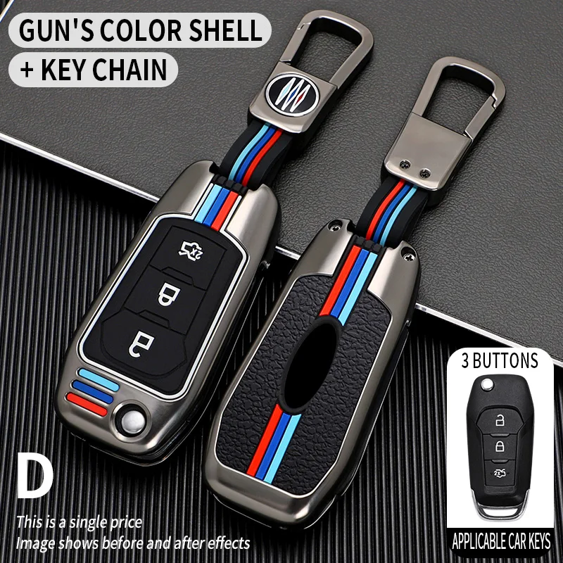 

Zinc Alloy Case Car Key Cover For Ford Fusion Escort Mondeo Mk3 Mk4 Ranger 2008 2009 2010 2011 2012 2013 Covers