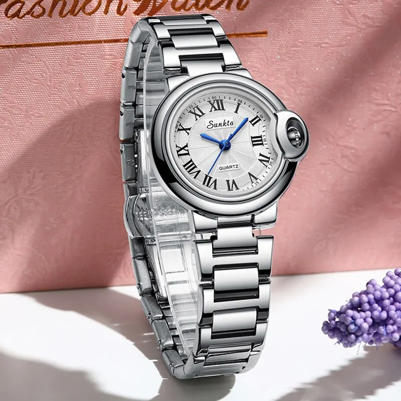 

Часы наручные женские кварцевые, Роскошные водонепроницаемые, с топом для девушек, студенческие, 2023