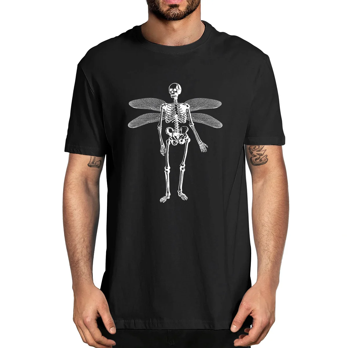 

100% Cotton Skeleton Fairy Grunge Fairycore Aesthetic Gothic Cottagecore Funny Summer Women Novelty T-Shirt Casual Streetwear EU
