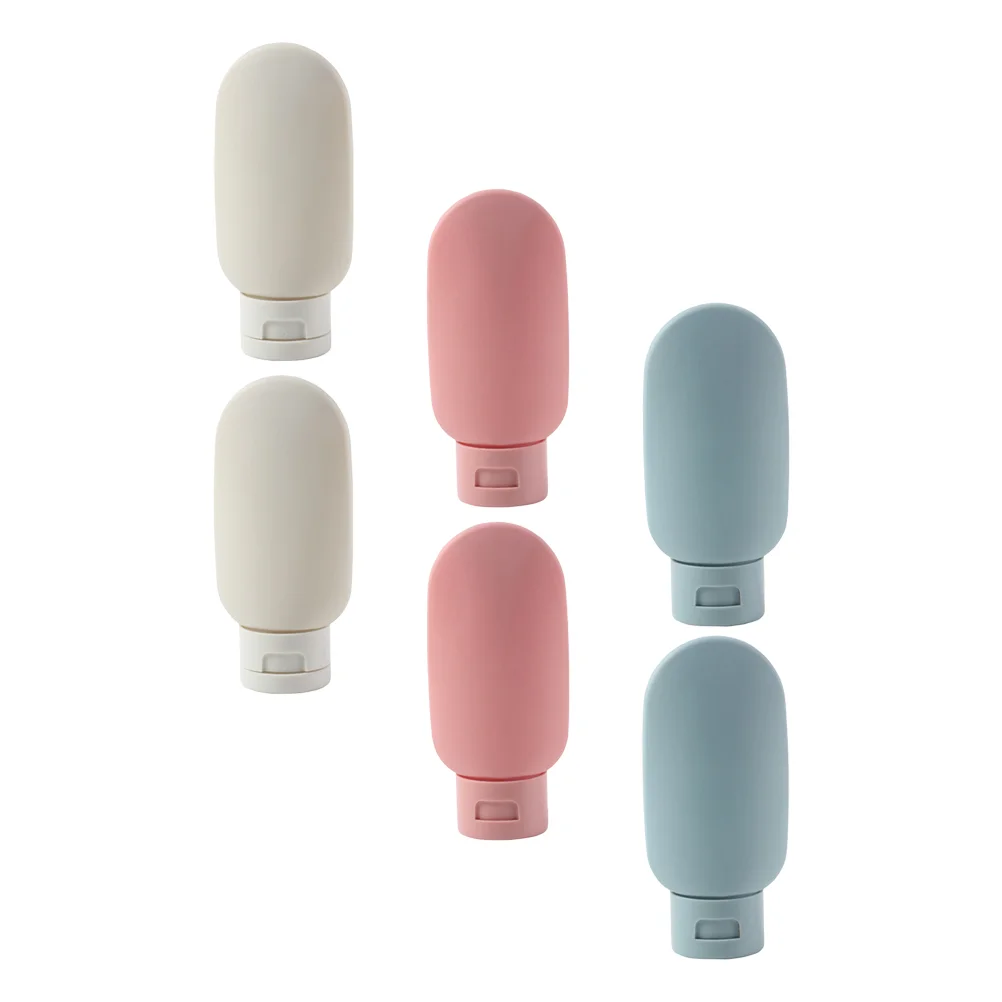 

Travel Bottles Bottle Lotion Shampoo Size Toiletriescontainerssilicone Squeeze Refillable Empty Tubes Container Tube Set Storage