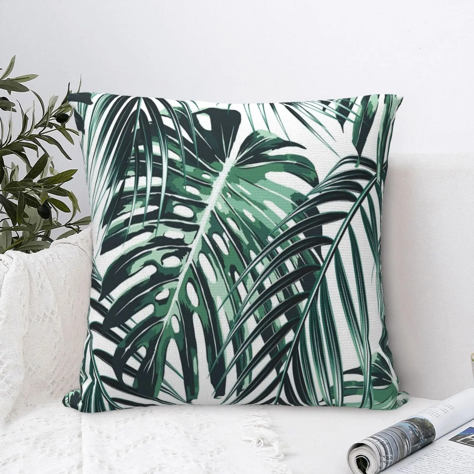 

Чехол для подушки Leaf 4, декоративная Персонализированная подушка в стиле аниме для гостиной, спальни, на молнии