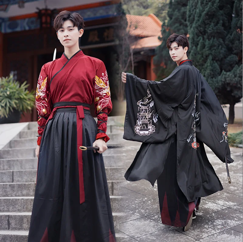 

Large Size 4XL Hanfu Couples Ancient Chinese Hanfu Sets Men&Women Halloween Cosplay Costume Hanfu For Men Women Plus Size 3XL
