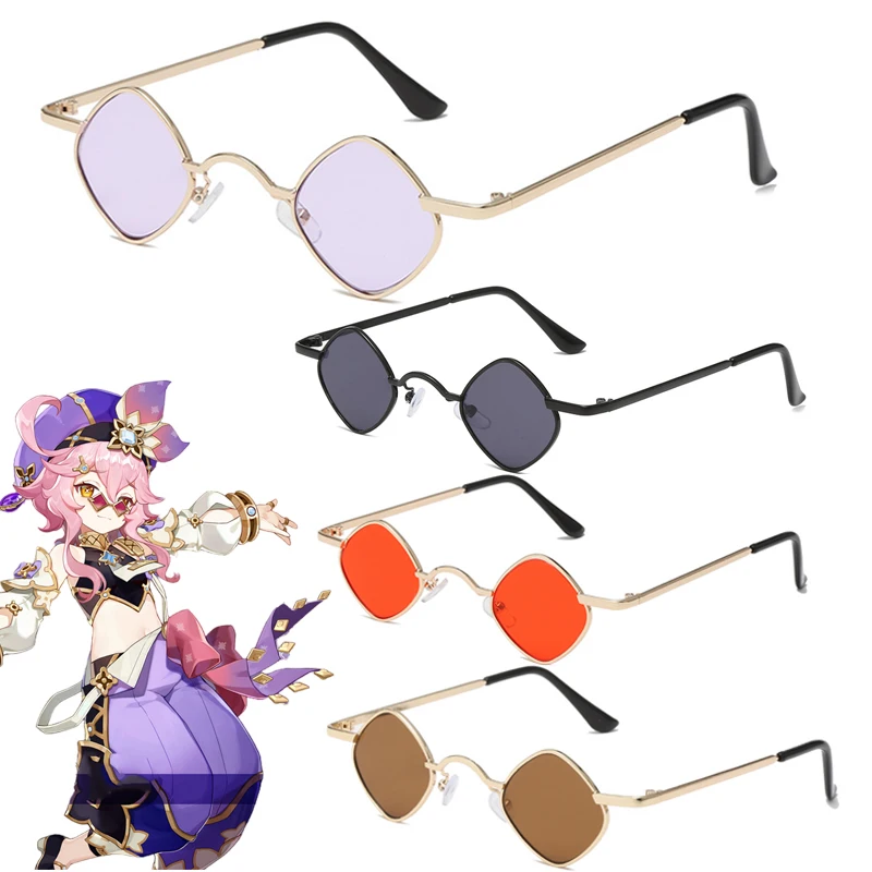 

Game Genshin Impact Dori очки в стиле Стиле косплей унисекс металлические алмазные солнцезащитные очки для вечеринки взрослые дети очки костюм аксесс...