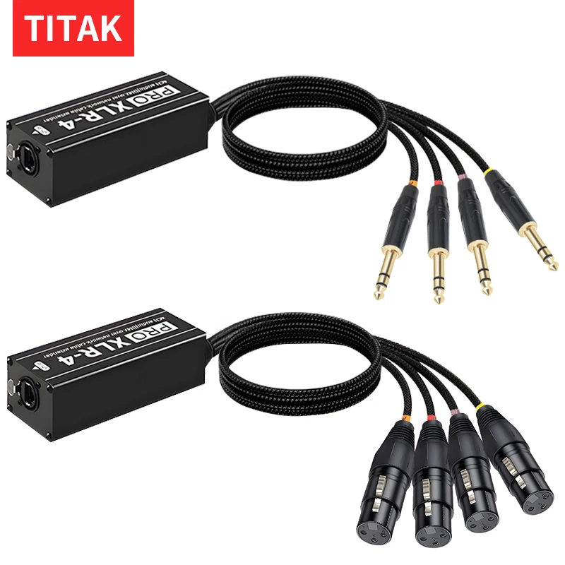 Фото STP RJ45 Cat5/Cat6 на 4-канальный 3-контактный XLR Ethernet-удлинитель для живой сцены, звука, освещения, студии звукозаписи №1