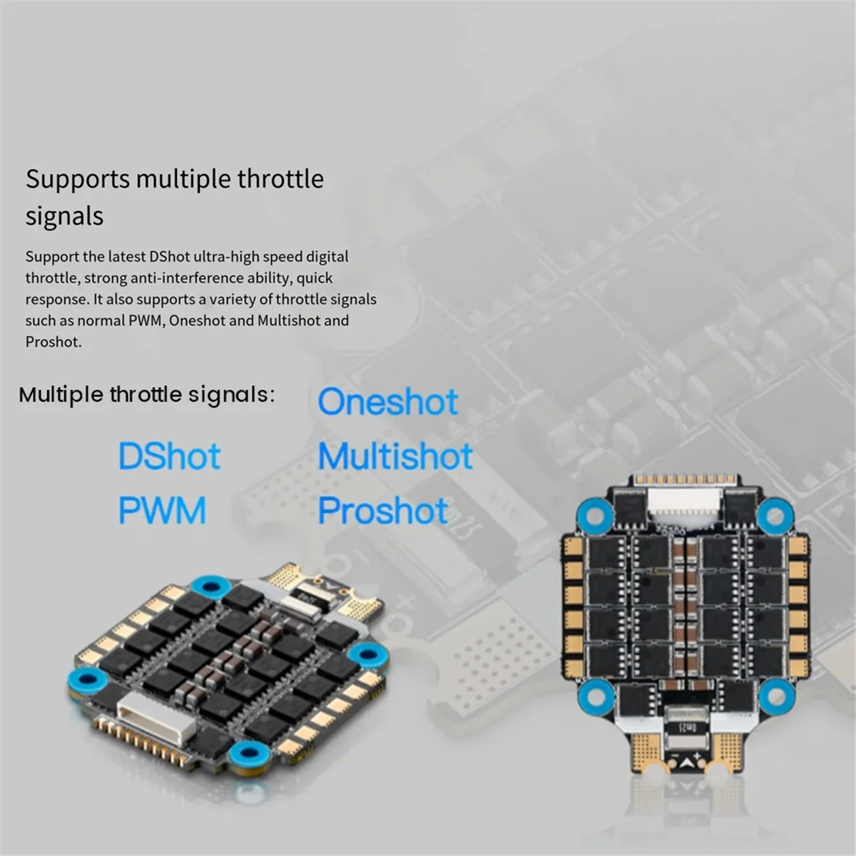 Для HobbyWing XRotor FPV ESC 4-в-1 65A поддержка 128 кГц PWM частота обновления для гоночного дрона
