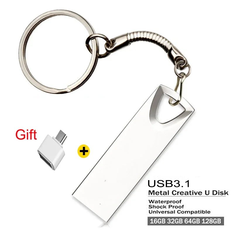 

Флешка USB 128 в металлическом корпусе, 3,1 ГБ, 1 ТБ, 512 ГБ, 128 ГБ