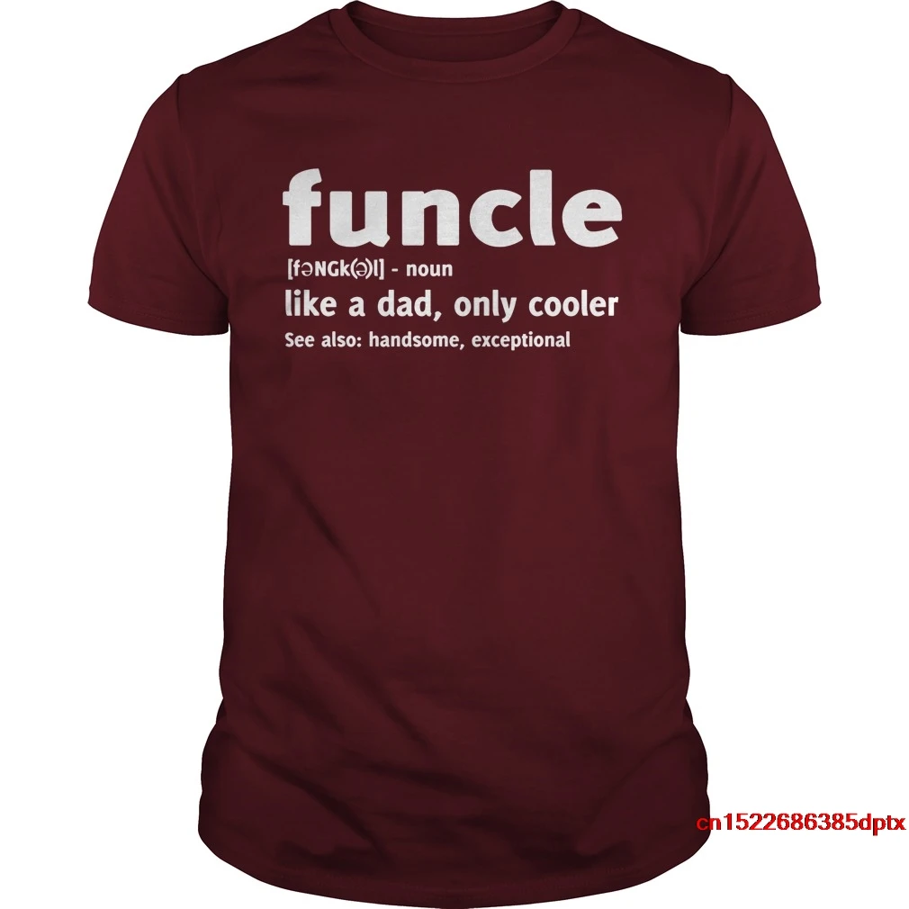 Горячая Мужская футболка Funcle как папа, только кулер рубашка женская рубашка
