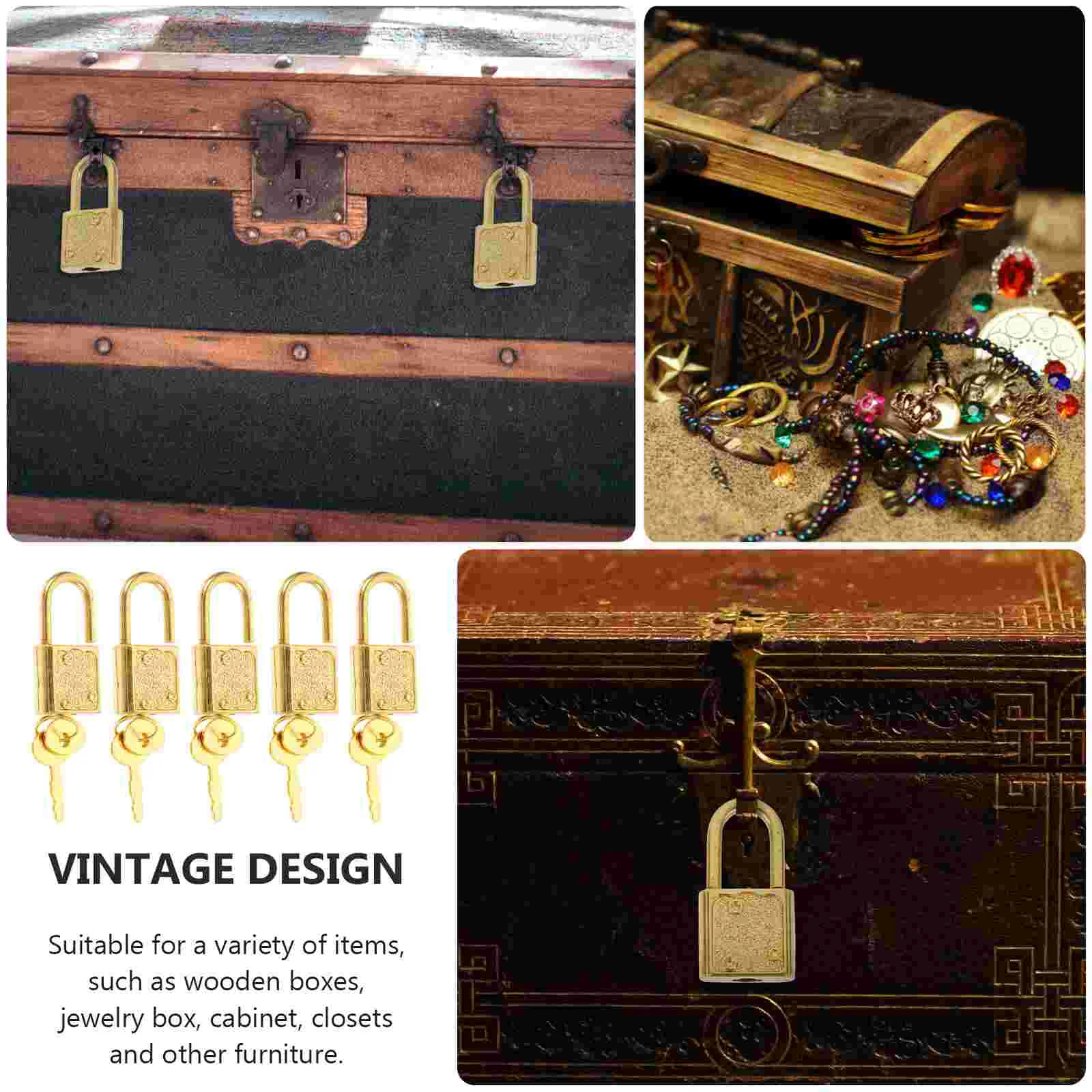 5 комплектов пиратского нагрудного замка маленькие ключи декоративный замок для