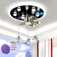 spaceman cosmic ceiling lamp childrens bedroom cartoon creative lamp modern study lighting led kindergarten lamps
