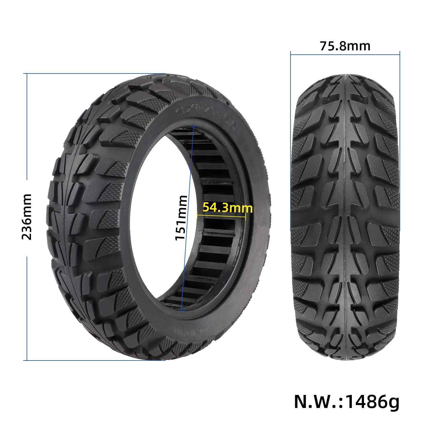 

Колесо переднее и заднее для электрического скутера Kugoo G-Booster G2 Pro 10*2,7-6,5, шина для пересеченной местности, аксессуары, однотонная шина