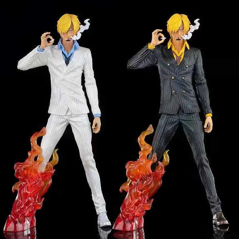 

New Best 33cm Anime One Piece Sanji Vinsmoke Fire PVC Action Collection Figure Model Big Gift for Boys