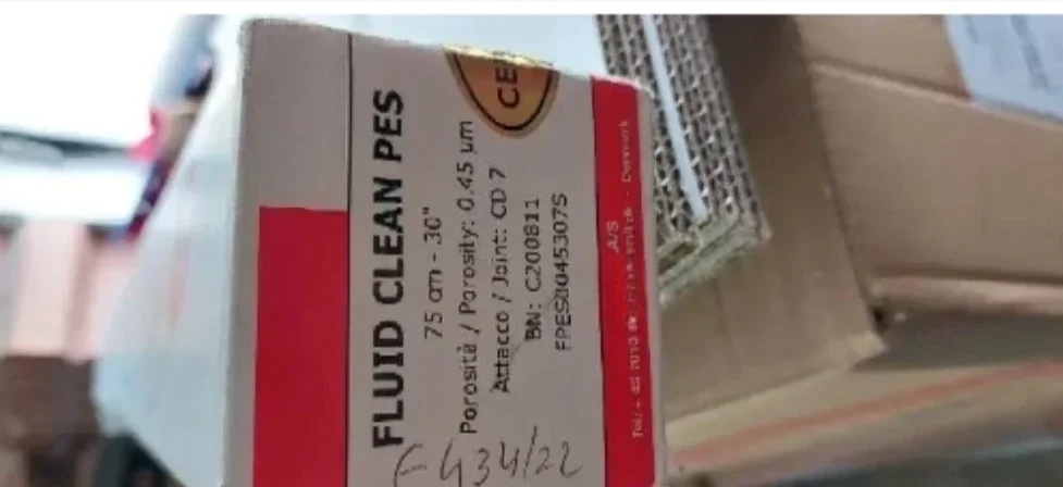 Трубчатый мембранный полиэфирный сульфон 0 45 микрон 30 дюймов