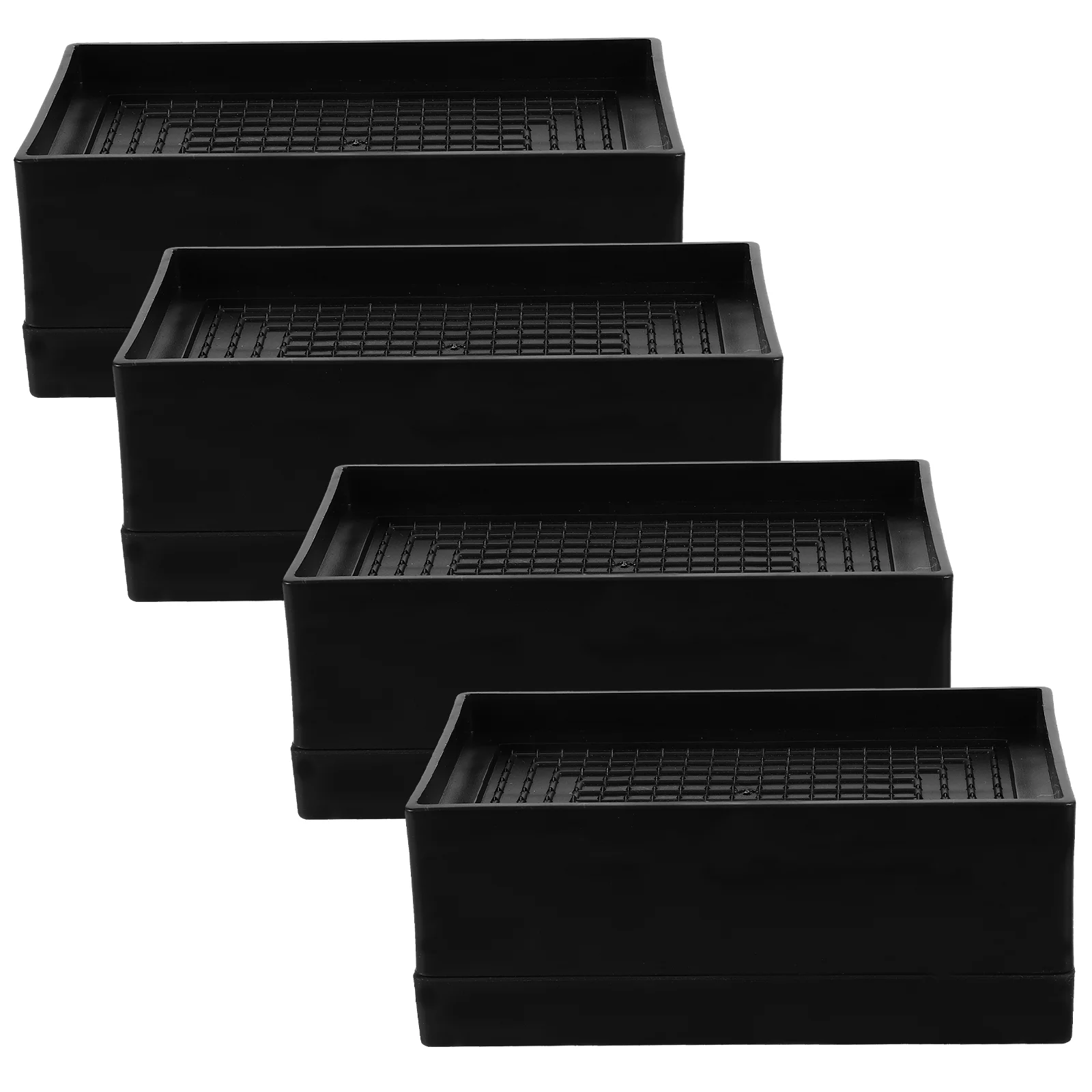 

4 Pcs Floor Mat Furniture Heightening Pads Foot Pouffe Tpu Bed Risers Heavy Duty