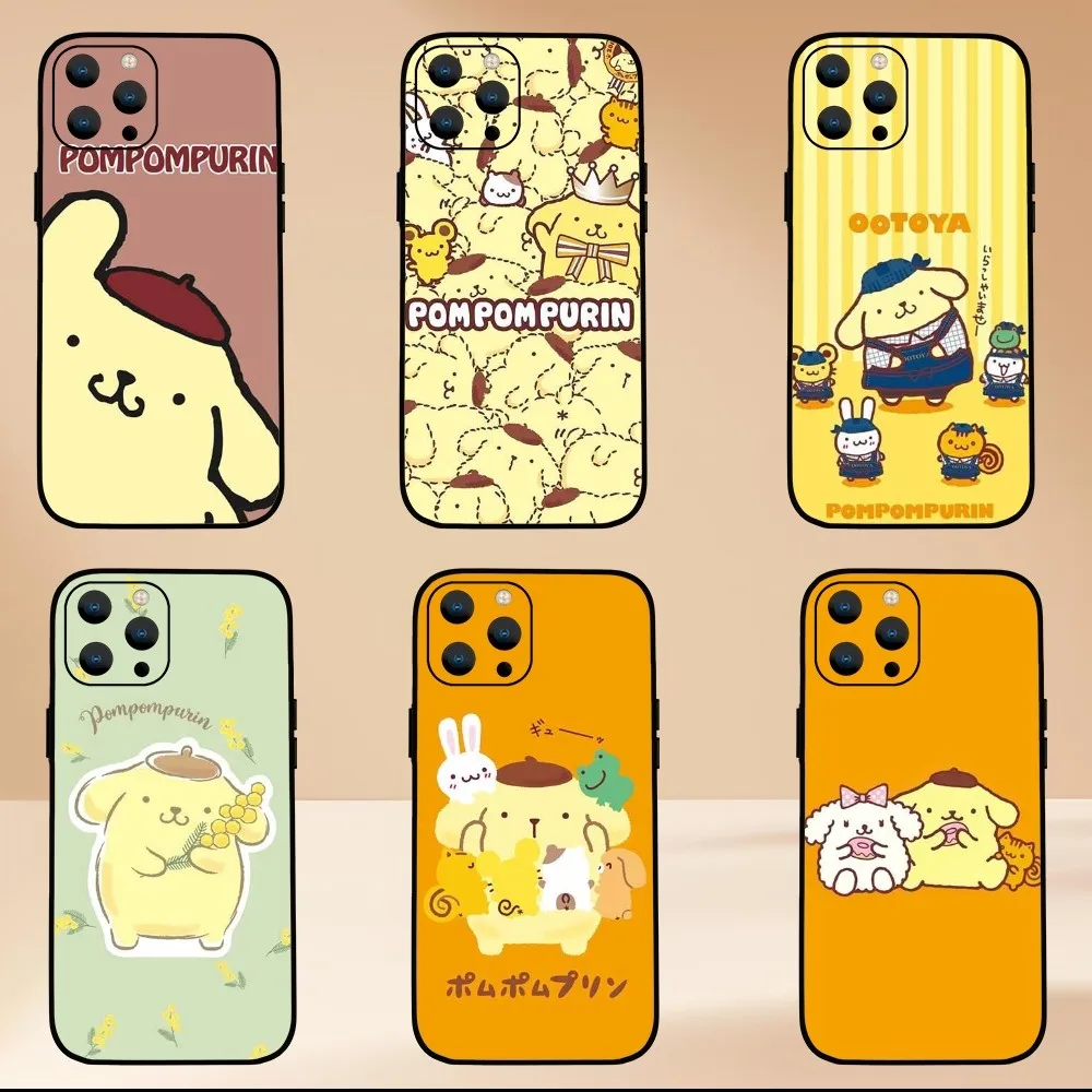 Чехол для телефона MINSIO Sanrio Pompompurin Samsung Galaxy S24 S23 S22 S21 S20 Ultra Plus S20FE FE Cover