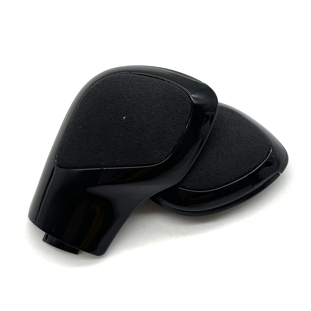 Черная Хромированная ручка переключения передач из замши боковая крышка DSG