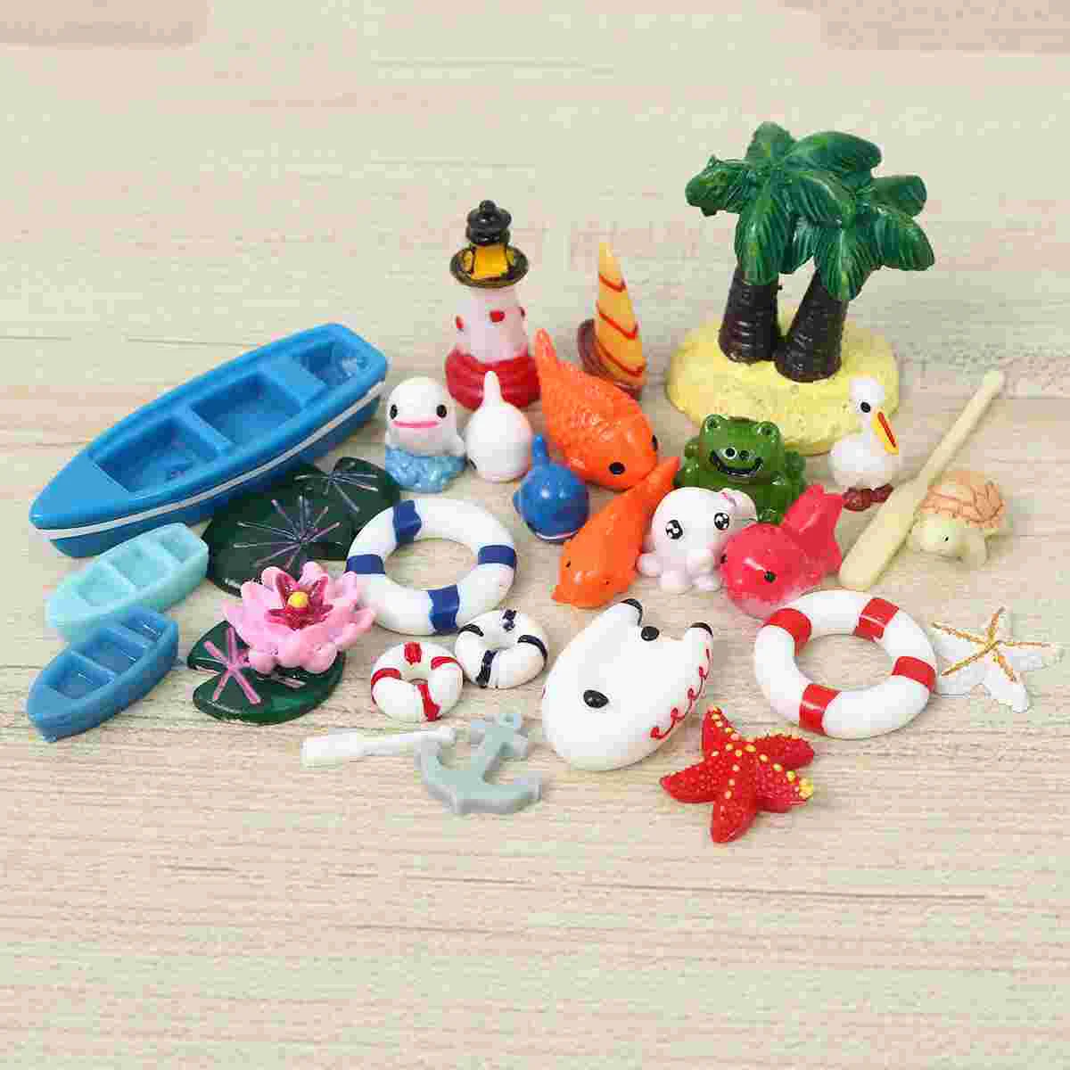 

Resin Mini Craft Out Door Toyssations Micro Landscape Beach Ornament Aquarium Ornaments