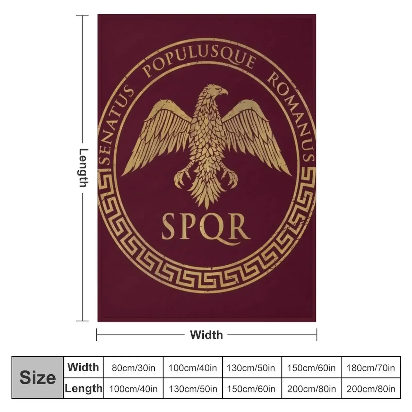 Senatus Populusque Romanus - эмблема орла V01 одеяло зимние постельные кровати клетчатые