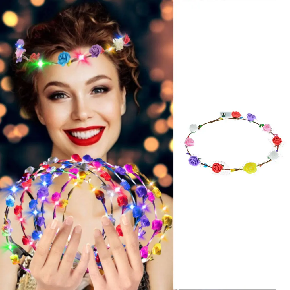 

7 шт. набор светодиодный Цветочная повязка EVA пенопластовые материалы для безопасной и удобной носки широкое применение