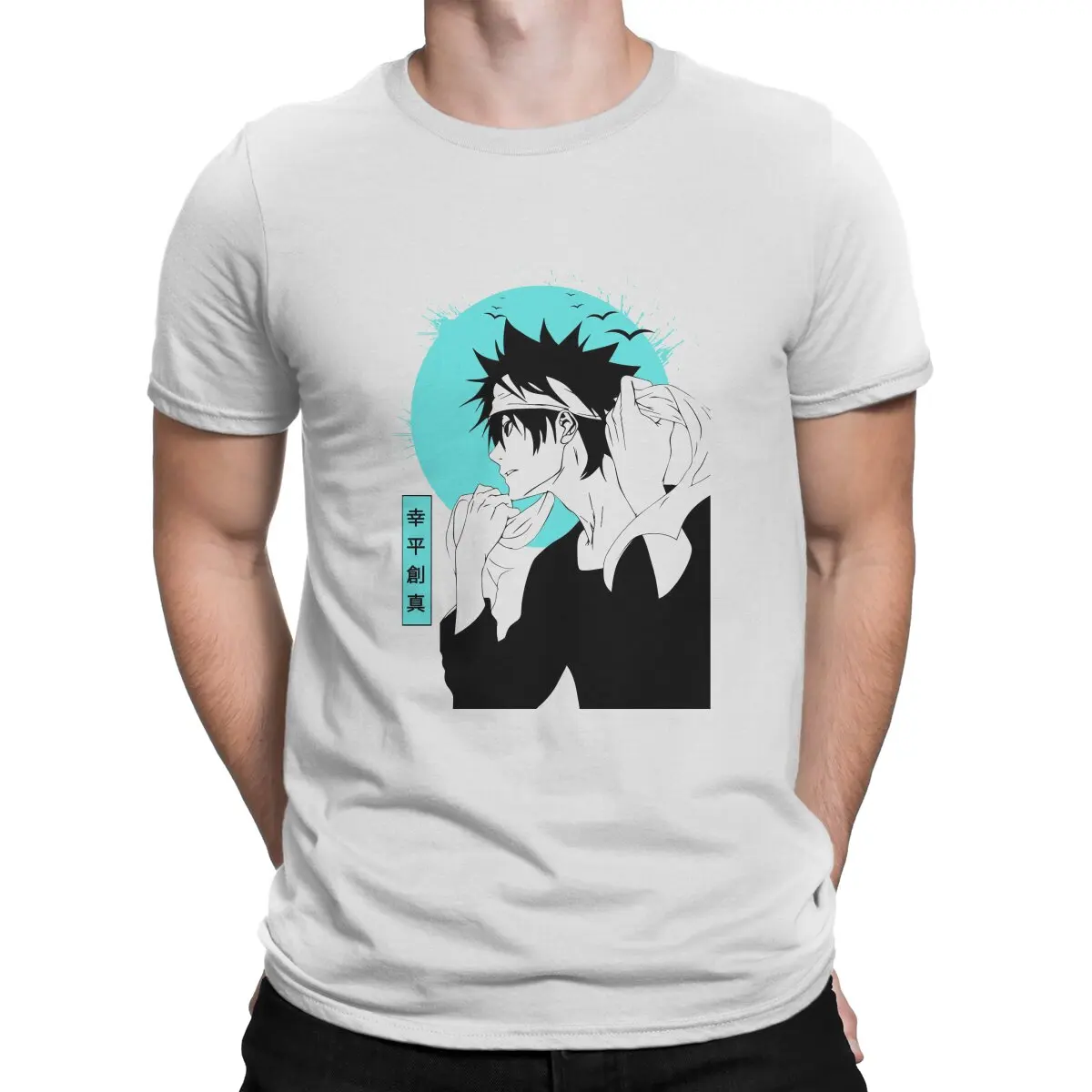 

Мужская футболка с коротким рукавом и круглым вырезом