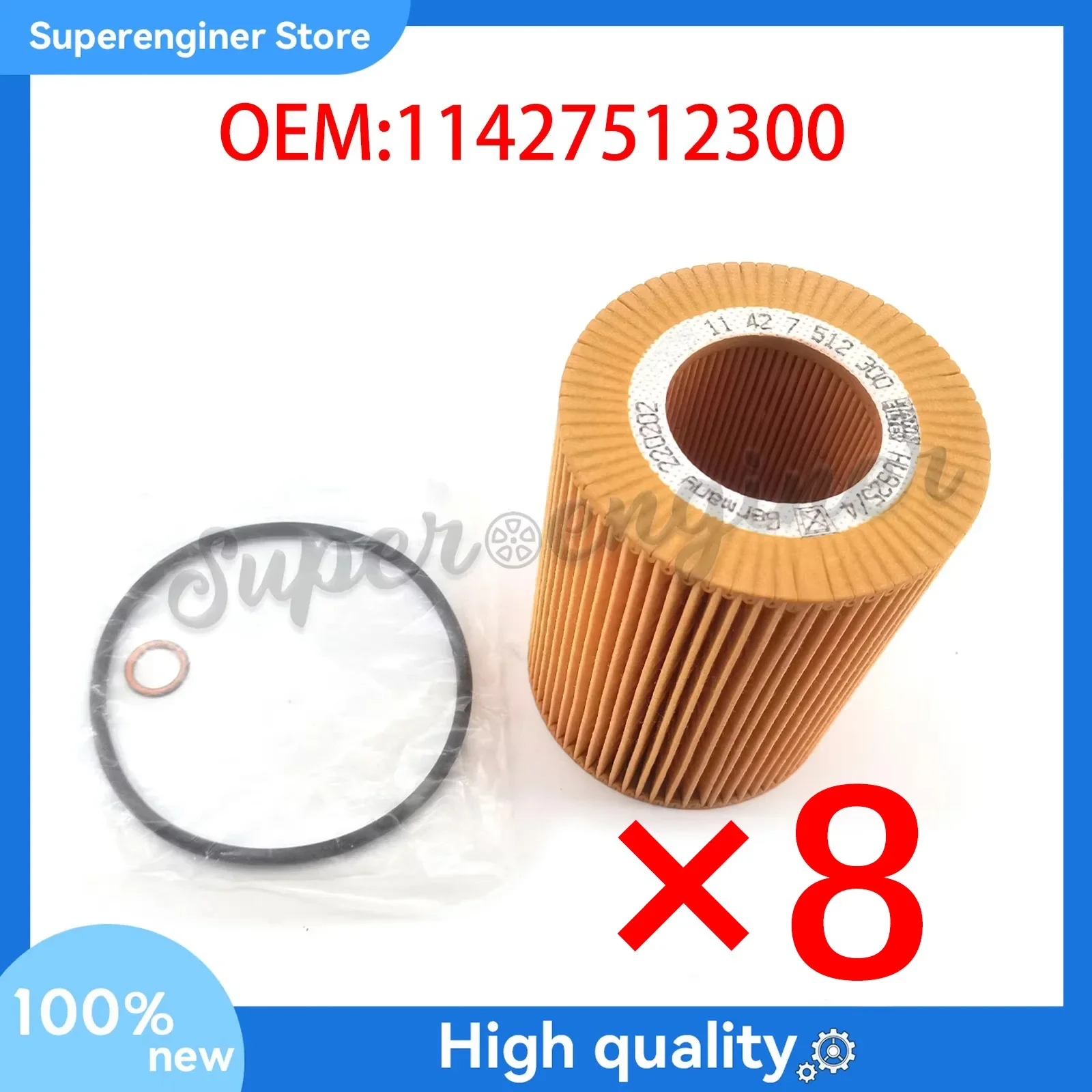 1 шт./4 шт./6 шт./8 шт. масляный фильтр двигателя для BMW 320i 325i 325xi 28i 330Ci 330i 530i X3 11427512300