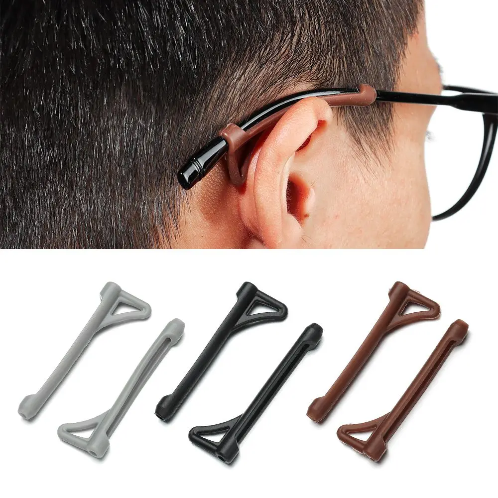 

5Pairs Men Women Durable Anti-lost Silicone Glasses Legs Sleeve Ear Hook Glasses Cover Anti-slip