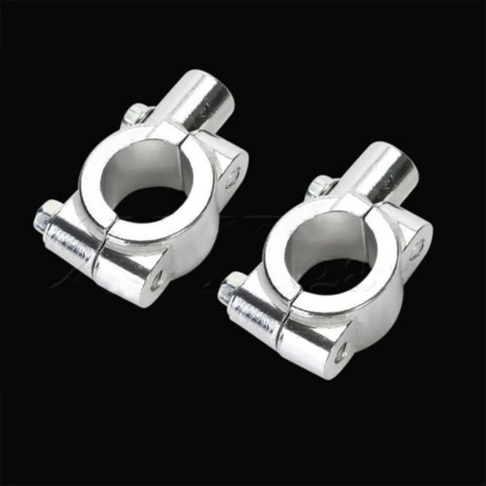 

7/8'' Motorcycle Dirt Bike Handlebar Mirror Mount Clamp Bracket Adapter Zinc Alloy Handlebar Mirror Mount Bracket Stand