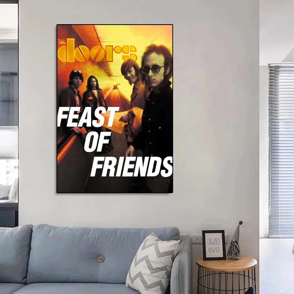 The Doors Jim Morrison Vintage Music Album Rock Poster Kraft Paper Wall Art Painting Study Aesthetic Small S