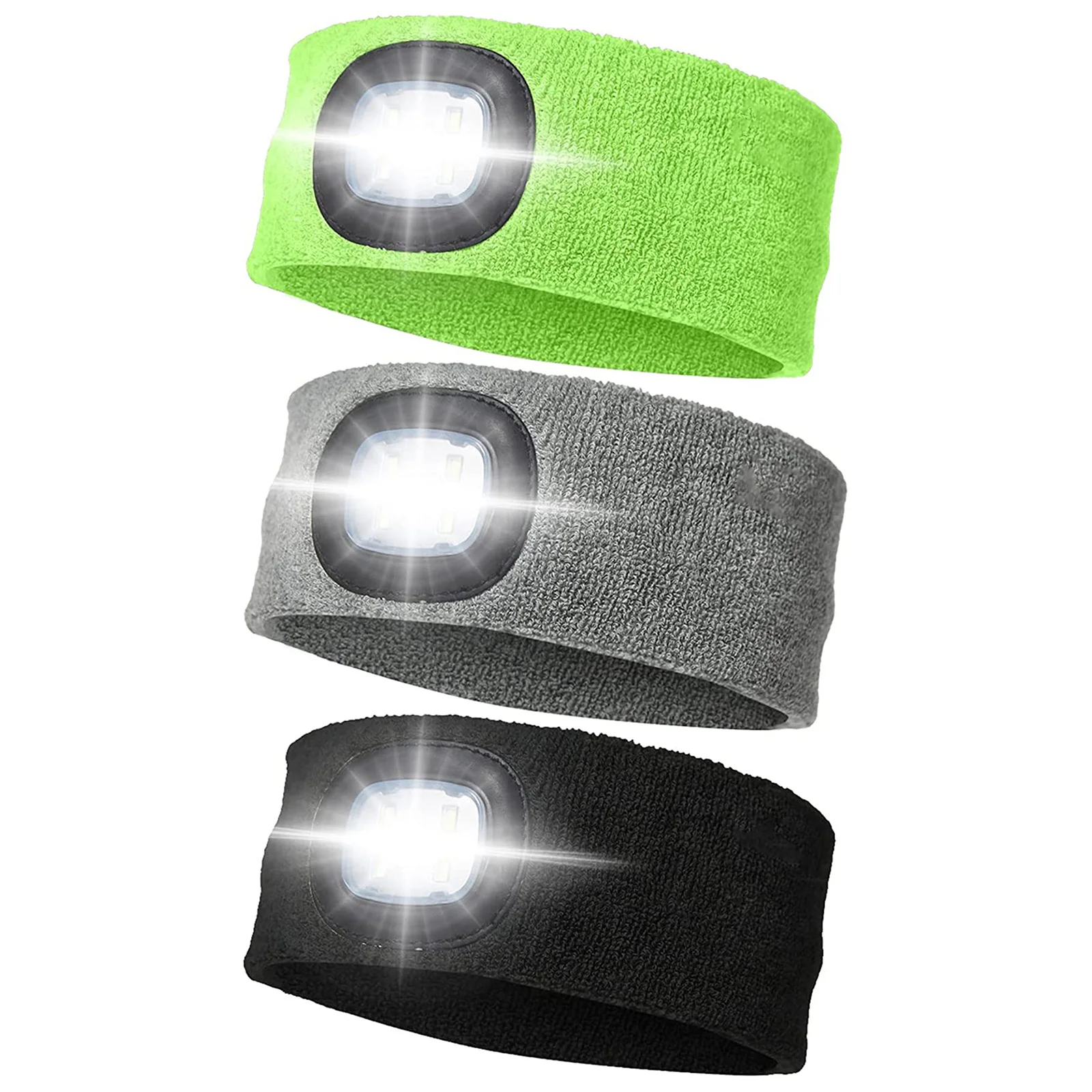 

LED Sports Headband Headlamp Rechargeable Headband Torch Running LED Lights Outdoor Night Jogging Flashing Light