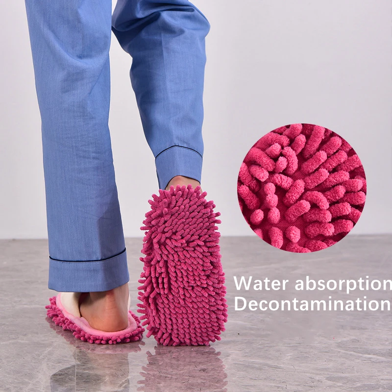 Winter New Designer House Mop Women Slippers Cute Cartoon Animal Bedroom Couples Shoes Indoor Warm Plush Ladies Fur Slippers